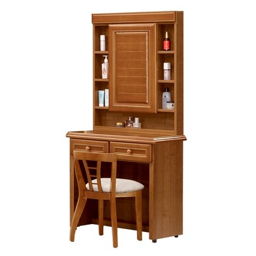 【唯熙傢俱】奧莉薇樟木色2.7尺化妝台