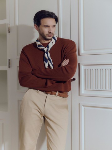 Fine Wool Classic Fit Crewneck Knitwear_4color