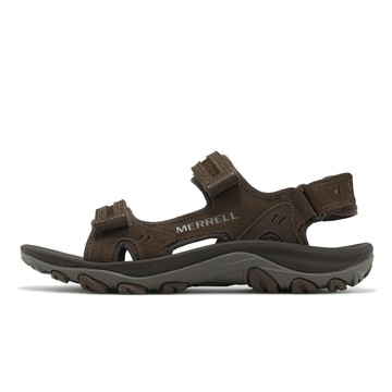 Merrell 涼鞋 Huntington LTR Convert 棕 咖啡 男鞋 防水絨面革 戶外 郊山 休閒鞋 ML036845