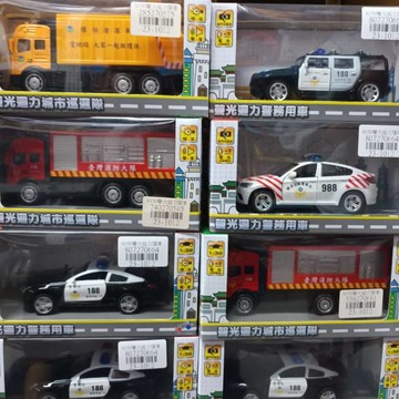 《翔翼玩具》警車 國道警車 消防車 迴力車 合金車 模型玩具車 模型車 音樂 垃圾車 特種車合金汽車模型23-1012