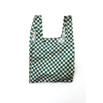 英國Kind Bag-環保收納購物袋-中-棋盤格綠