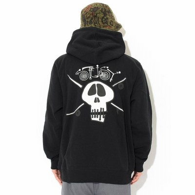 新品・未使用STUSSY SKATE SKULL HOODIE  パーカー柔らかい風合いの素材を採用