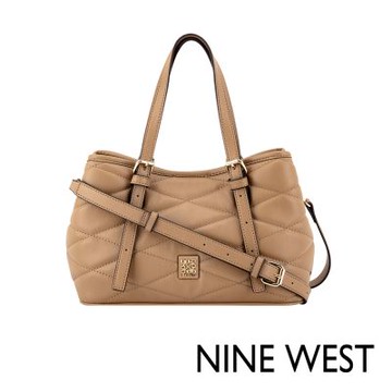 NINE WEST ANDERS 菱紋車縫肩背兩用包- 駝色(564505)