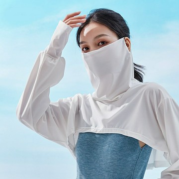 防曬袖套冰絲手套-防曬衣UPF50+掛耳面罩女配件3色74dz15【獨家進口】【米蘭精品】