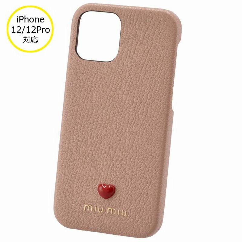 ミュウミュウ MIU MIU iPhoneケース MADRAS LOVE iPhone12/12 pro