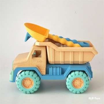 「 沙灘玩具車」兒童沙灘玩具麥稈沙灘桶套可裝挖沙工具澆花戶外小麥稈玩具