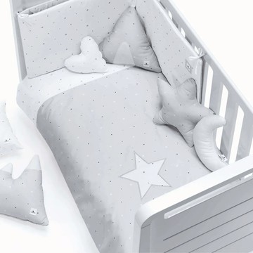 西班牙 ALONDRA｜棉布床圍 星系灰 60x120