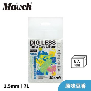 喵趣 植物環保消臭豆腐貓砂-7L (1.5mm) 6入