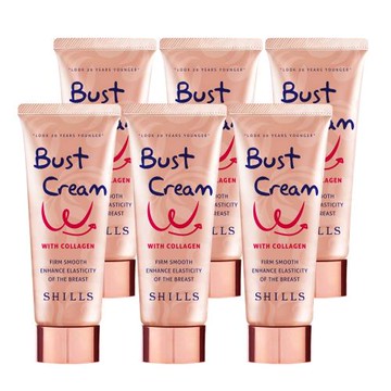 【重磅囤貨組】SHILLS舒兒絲  緊致彈力美胸霜6入+贈3D鑽石滾輪按摩儀