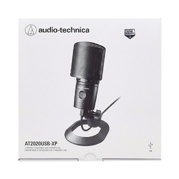 audio-technica 鐵三角 形指向型電容式USB麥克風 原廠保固 375g  AT2020USB-XP  黑色