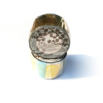 和風元素-燙金透明PET膠帶