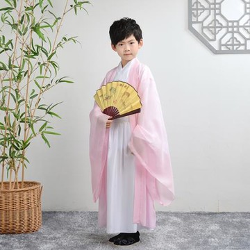 兒童漢服男童國學服書童六一演出服古風中國風表演服中小學生