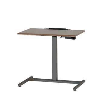 樹德SHUTER 氣壓升降桌(高桌) 胡桃棕/霧絲白 /組 PLD-4814【APP滿額下單10%點數(單一帳號最高5000點)】1/31止