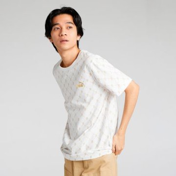 PUMA 短袖上衣 男 亞規 ESS METALLIC 白 68927202