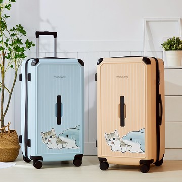 【卡若特品牌館】mofusand貓福珊迪28吋拉鍊款前提把胖胖行李箱(2年保固)