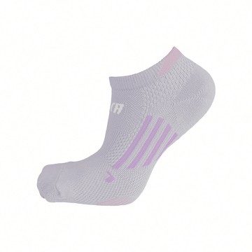 FootSpa加強透氣足弓機能船襪-條紋 - M薰紫