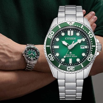 CITIZEN星辰 PROMASTER系列 台灣限量 光動能 經典潛水腕錶 40.6mm / BN0269-50W