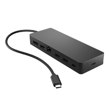 HP Universal USB-C Multiport Hub 集線器(RJ-45/支援充電/支援雙螢幕/擴充USB-C及USB-A) 50H55UT