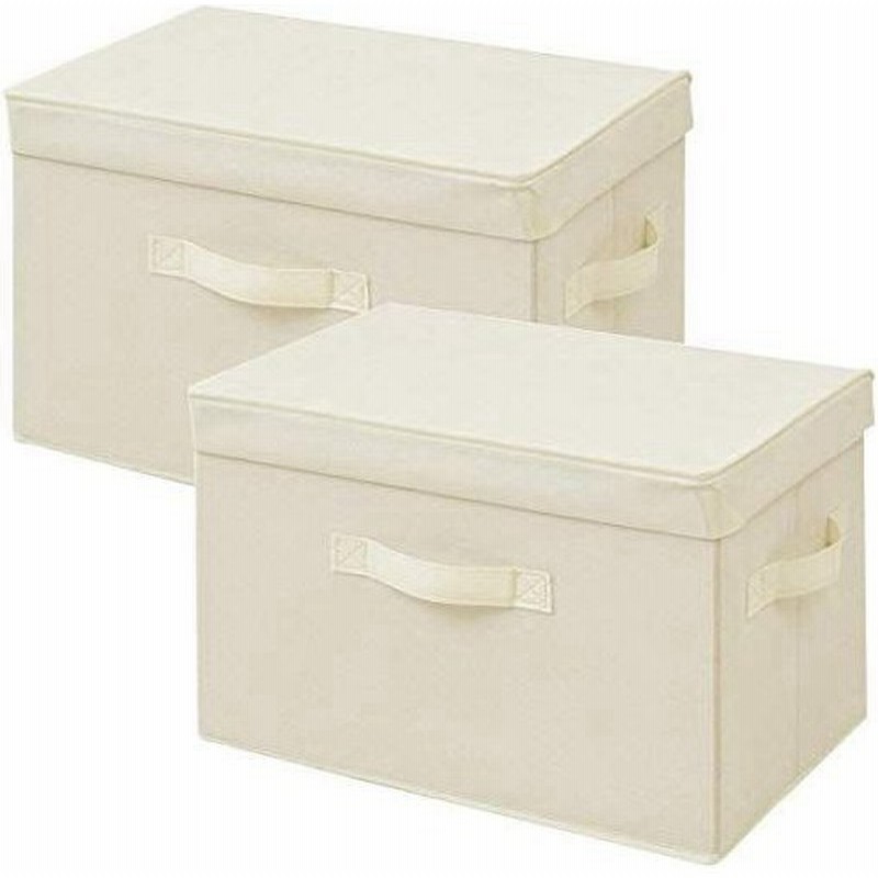 山善 ふた付き 収納ボックス 幅38 奥行25 高さ25cm 取っ手付き カラーボックス対応 完成品 アイボリー 2個組 Ytcf 2pf 通販 Lineポイント最大0 5 Get Lineショッピング