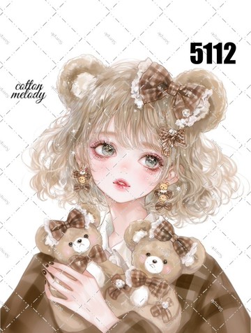 original sticker no.5112 人物貼紙 原創貼紙 原創人物貼紙 裝飾貼紙 cotton melody