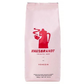 HAUSBRANDT 威尼斯咖啡豆 1kg 阿拉比卡和羅布斯塔咖啡調配 帶有烤麵包般烘焙香氣  咖啡豆(無研磨)  1包