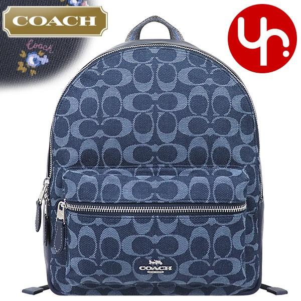 コーチ COACH バッグ リュック F39896 デニム シグネチャー キャンバス ミディアム チャーリー バックパック アウトレット レディース  | LINEブランドカタログ