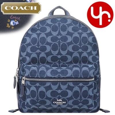 コーチ COACH バッグ リュック F39896 デニム シグネチャー キャンバス ...