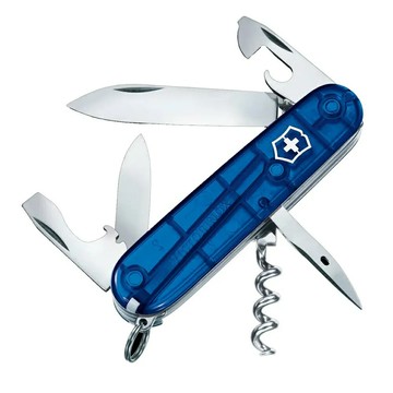 VICTORINOX 瑞士維氏12用瑞士刀  防災 戶外 折疊工具 登山健行 戶外用品(透藍)*刀 1.3603.T2【APP滿額下單10%點數(單一帳號最高5000點)】1/31止