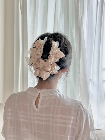 【純手工】金屬 蝴蝶結 鯊魚夾 髮夾【啞光】