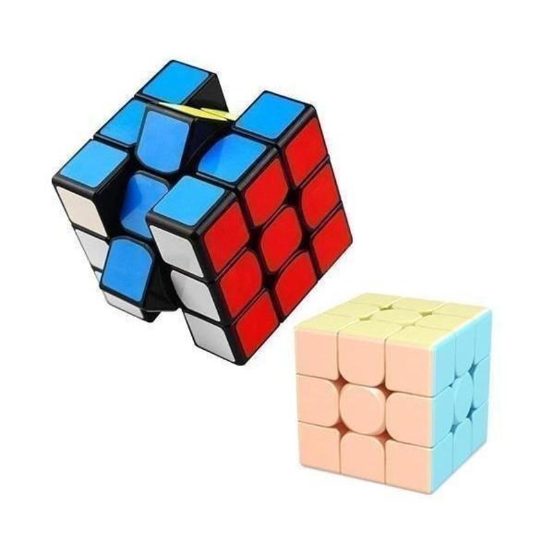 2個セット ルービック キューブ パズルキューブ 3×3 3×3 マカロン