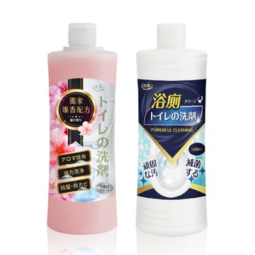 洗樂 浴廁強力清潔劑 / 馬桶浴廁爆香抗菌清潔劑 500ml 買2送2,共4入組