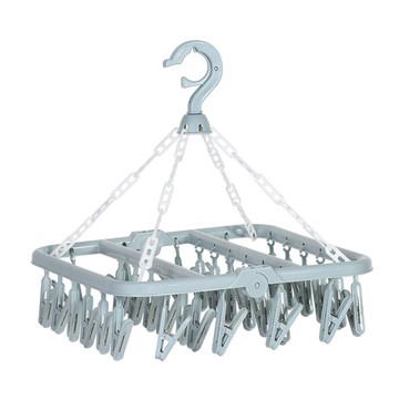 晾衣架多夾子嬰兒曬襪子涼內褲掛鉤掛寶寶內衣服圓形功能家用神器