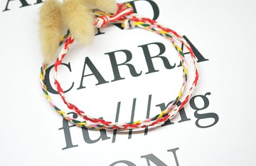 手編蠶絲蠟線素款 <情結> ((腳鍊款)) //可以自選顏色//