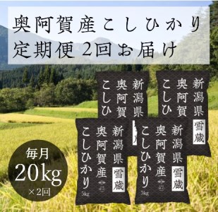  令和5年産 新潟県産 奥阿賀 こしひかり 20kg（5kg × 4袋） ファーストクラス機内食採用産地 白米 精米 送料無料 お取り寄せ お米