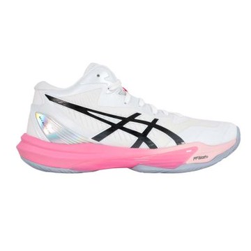 ASICS SKY ELITE FF MT 3 男排球鞋 1053A080-100 白黑亮粉銀