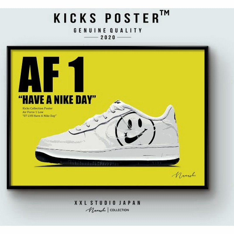 Af1 ハヴ ア ナイキ デイ スニーカーポスター キックスポスター 送料無料 ポスターフレーム付き エアフォース1 Af1 13 通販 Lineポイント最大get Lineショッピング