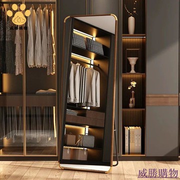 免運 快速發貨 新中式風格禁奢全身鏡 金屬鏡框復古潮流讓你氣質非凡全身鏡 復古風【WS103】