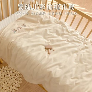 寶寶棉花被子新生嬰兒純棉秋冬加厚小被子幼兒園兒童蓋被四季通用