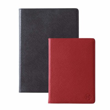 真皮筆記本套(小) (可提供烙印客製服務) 深藍