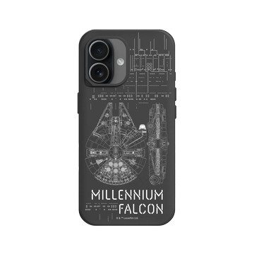 iPhone 17 SolidX 黑 - 迪士尼-星際大戰 Star Wars - 星際大戰 – 千年鷹設計圖 II