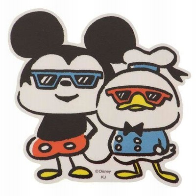 ミニデコステッカー ダイカットシール カナヘイ画 ディズニーキャラクター ディズニー ミッキー＆ドナルド 新入学 カミオジャパン 耐水耐光