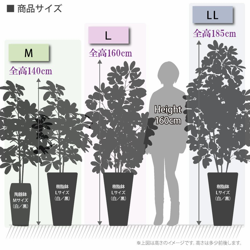 神戸花物語 フェイクグリーン 観葉植物 人工観葉 シェフレラ カポック