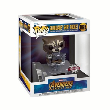 FUNKO POP 1025 漫威MARVEL  豪華版 星際異攻隊 火箭浣熊 ROCKET 收藏 公仔