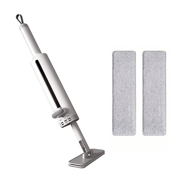 小麥購物 迷你小拖把 G646 小拖把 + 拖把布 x 2  小拖把 46cm + 拖把布長 16 x 5cm 小拖把 193g + 拖把替換布 7g 46 x 16 x 4.5cm  1組