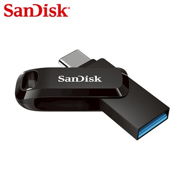 【SanDisk】Ultra GO 512G 黑色 TYPE-C USB 3.2 雙用 OTG 旋轉隨身碟 讀取速度 400MB/s