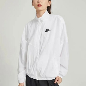S.G NIKE NSW ESSNTL WR WVN JKT 運動外套 風衣 白 DM6186-100 女生 防曬 外套