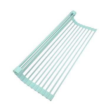 -矽銀抗菌瀝水架(52*33公分)-ICE色/粉紅色