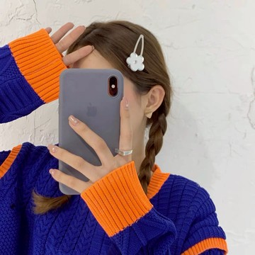 台灣現貨🎉 韓國東大門 校園甜美款 簡約設計 銀色鏡面 花朵髮夾 瀏海夾  側邊夾 開學季必備 約會首選 小紅書 MS1