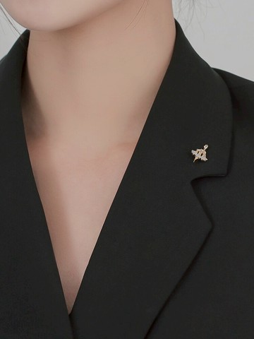 胸針高檔女防走光扣網紅別針配飾衣角打結扣西裝領針襯衫領口裝飾