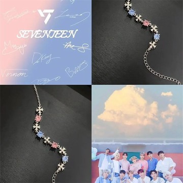 ⭐韩国代购正版预售⭐SEVENTEEN韩国男团十周年回归手链轻奢气质粉丝应援周边克拉礼物